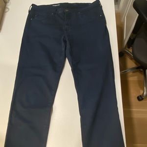 blue AG cigarette leg jeans